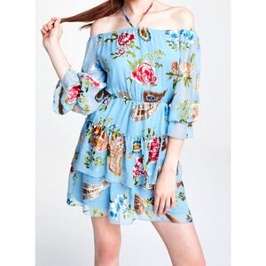 BNWT Alice+Olivia Neiman Marcus Waylon Black Blouson Dress Size 10